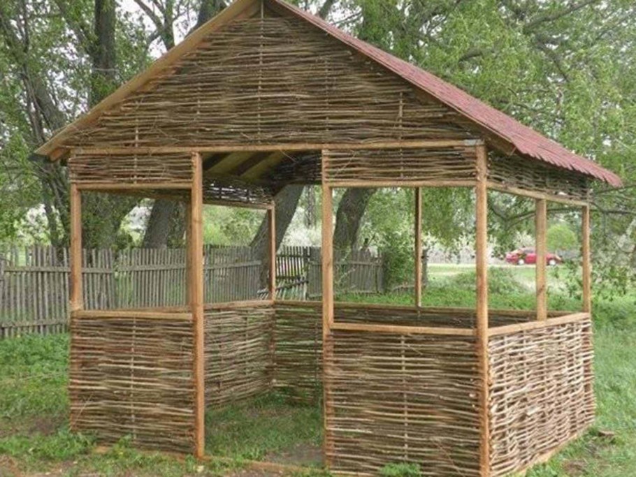 Беседки из подручных матер