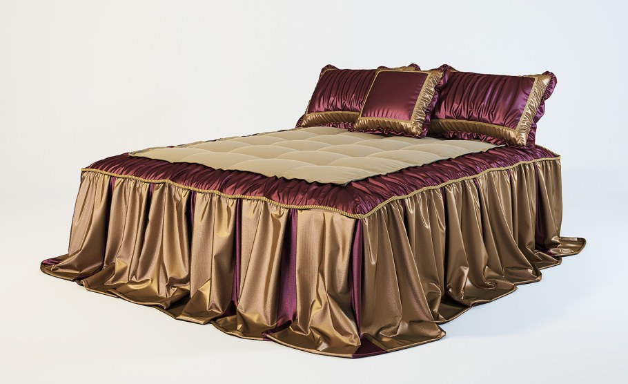 Покрывало со складками