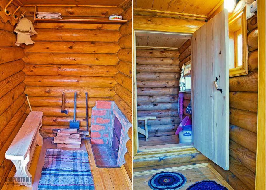 Парилка 2х2 планировка с душевой