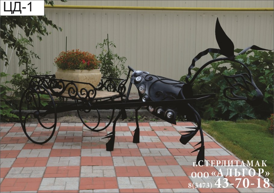 Кованые украшения для сада