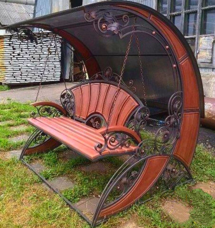 Художественная ковка качели
