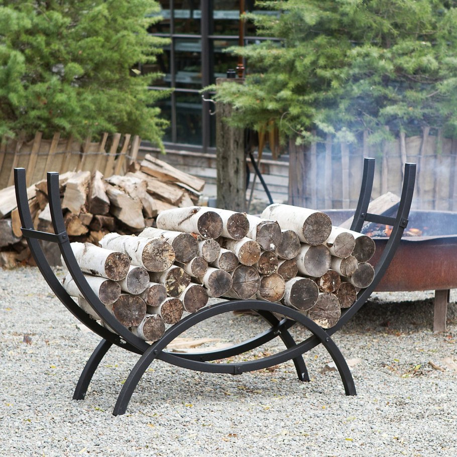 Дровница из металла