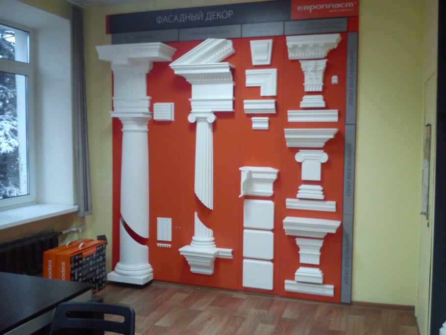 Декоративный камин из пенополистирола