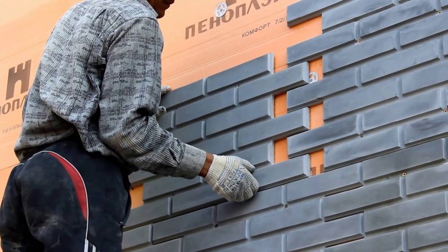 Фасадная клинкерная термопанель