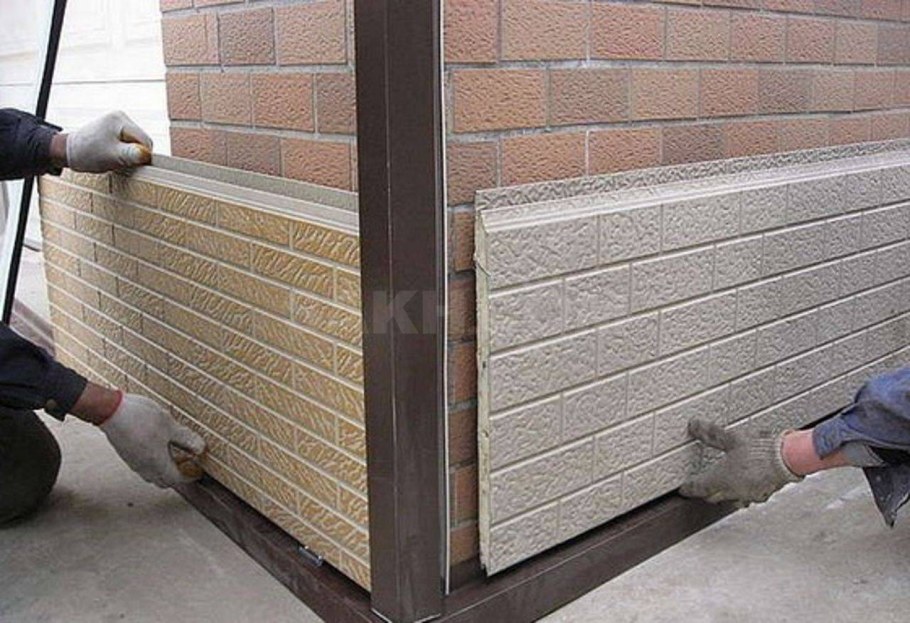 Отделка цоколя пенопластом