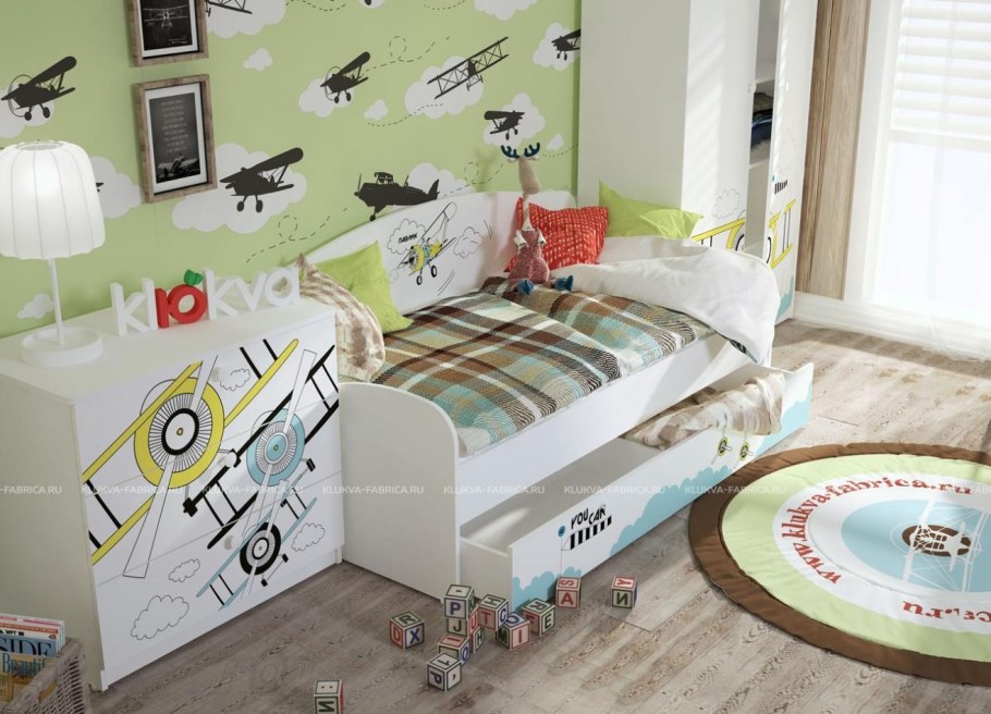 Кровать самолет для мальчика