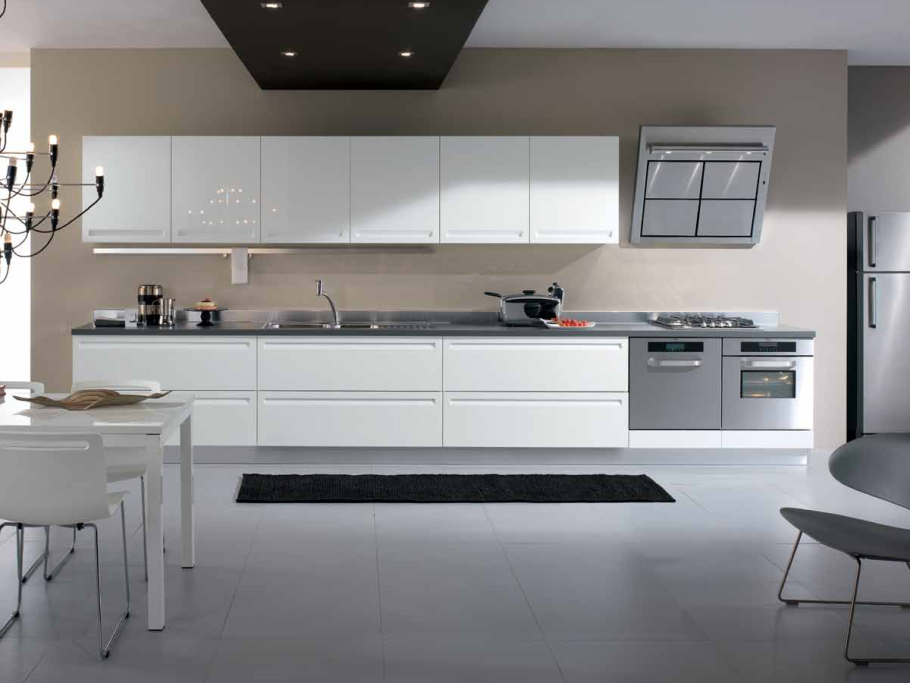 Белая кухня Италия Модерн