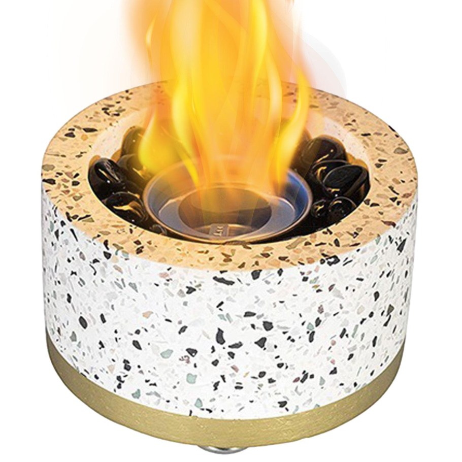 Очаг из бетонного кольца