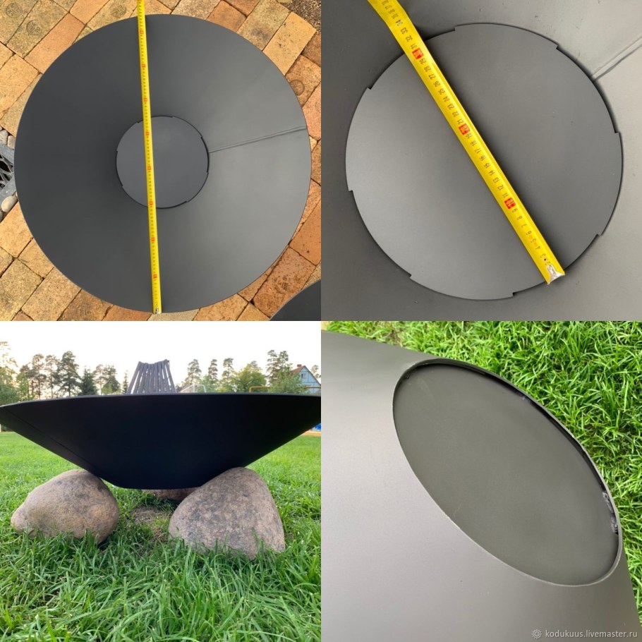 Костровище из бетонного кольца от колодца