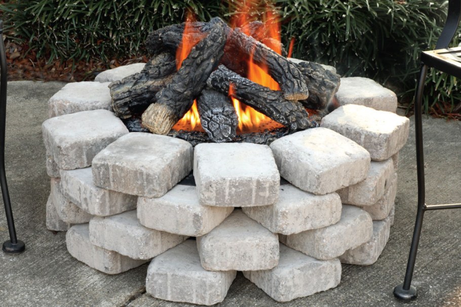 Костровище очаг из кирпича