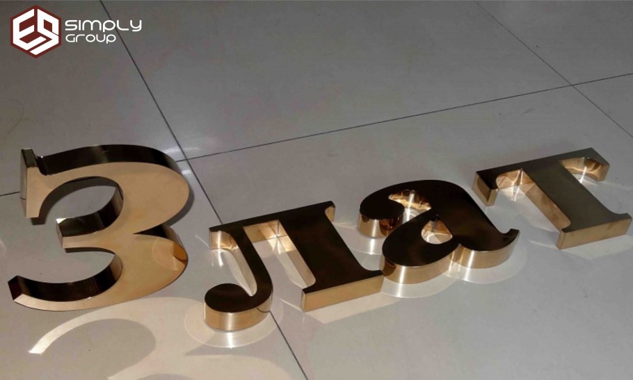 Вывеска из металла с подсветкой