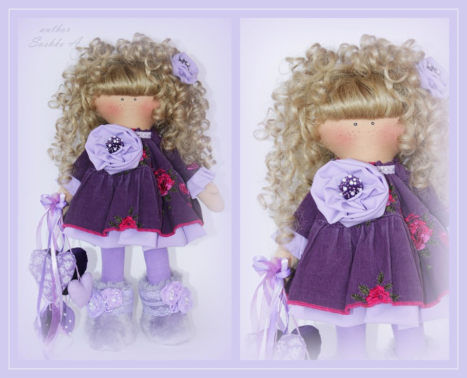 Куклы Адриенн Броссар из ткани во французском стиле мастер-классы