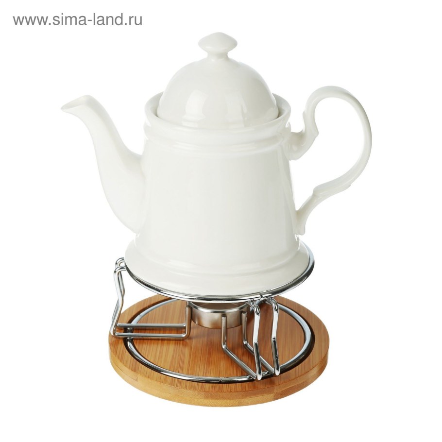 Чугунная подставка антрацит под чайник