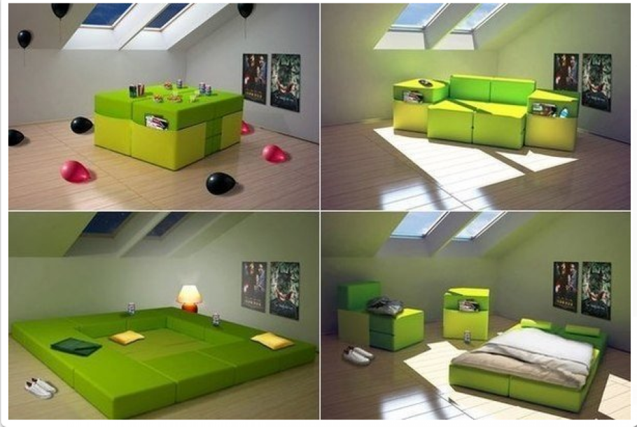 Необычная мебель трансформер для офиса