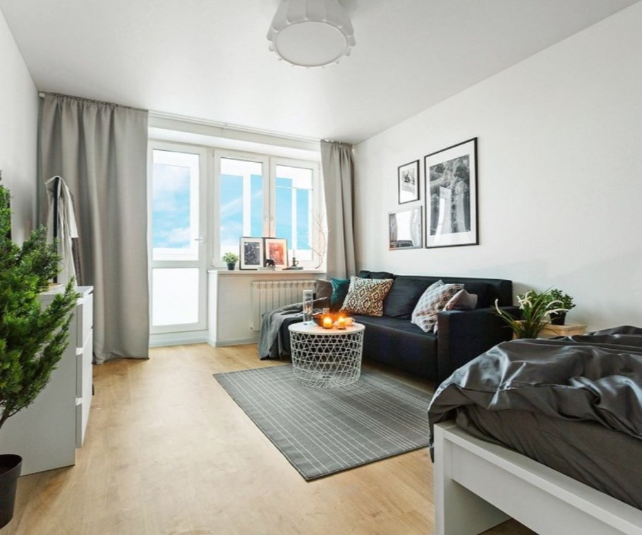 Бюджетный интерьер однокомнатной квартиры