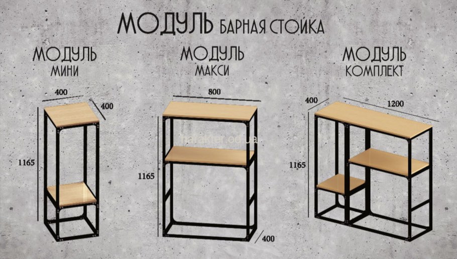 Барная стойка лофт чертежи
