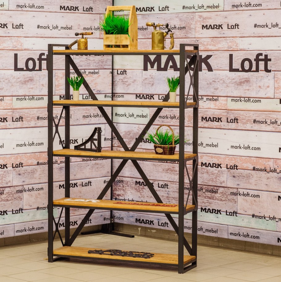 Стеллаж в стиле лофт с размерами