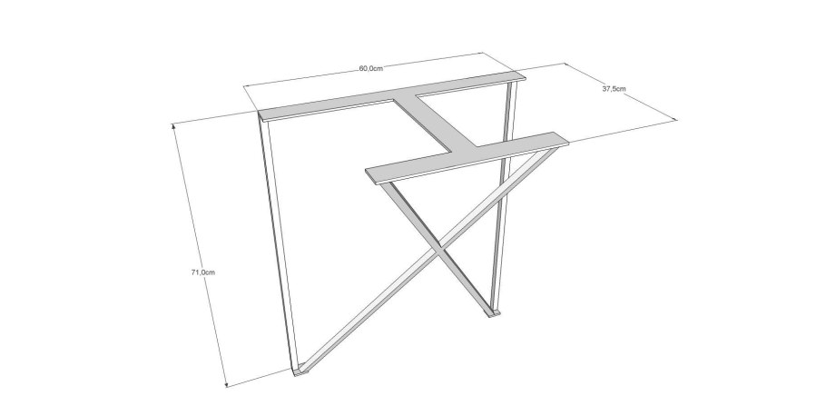 Подстолье Triangle чертежи