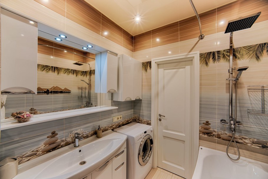 Ванная в стиле лофт 3м2