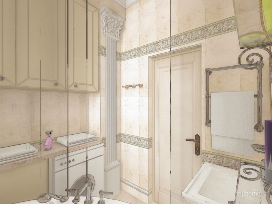 Ванная в сталинке