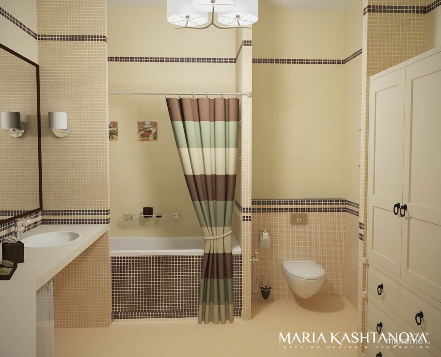 Интерьер ванной в сталинке