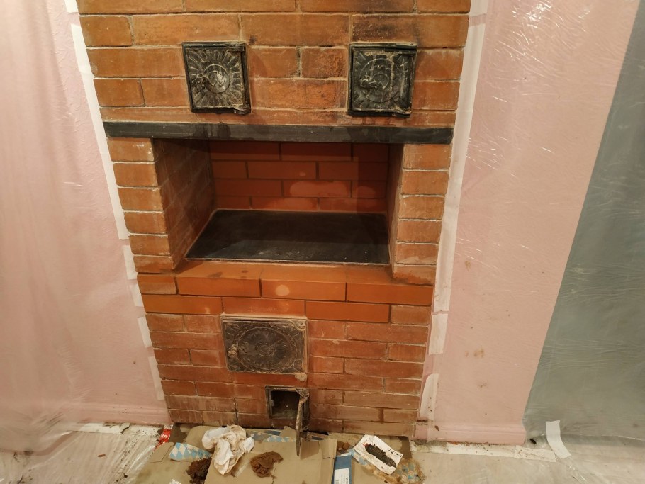 Реконструкция печи из кирпича на даче