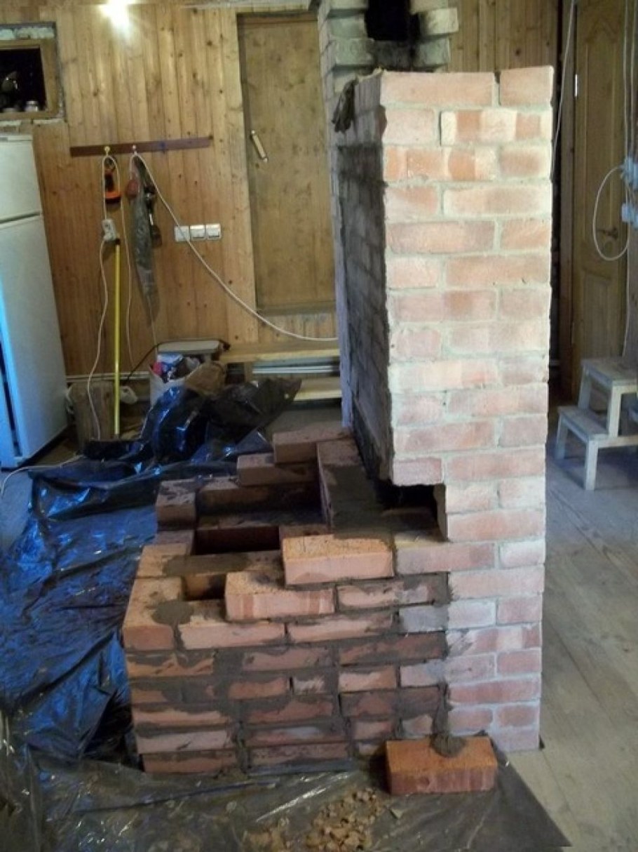 Перекладка топки печи