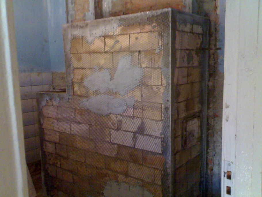 Буржуйка с шамотным кирпичом