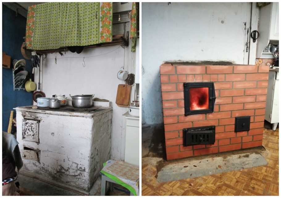 Печка кирпичная с плитой