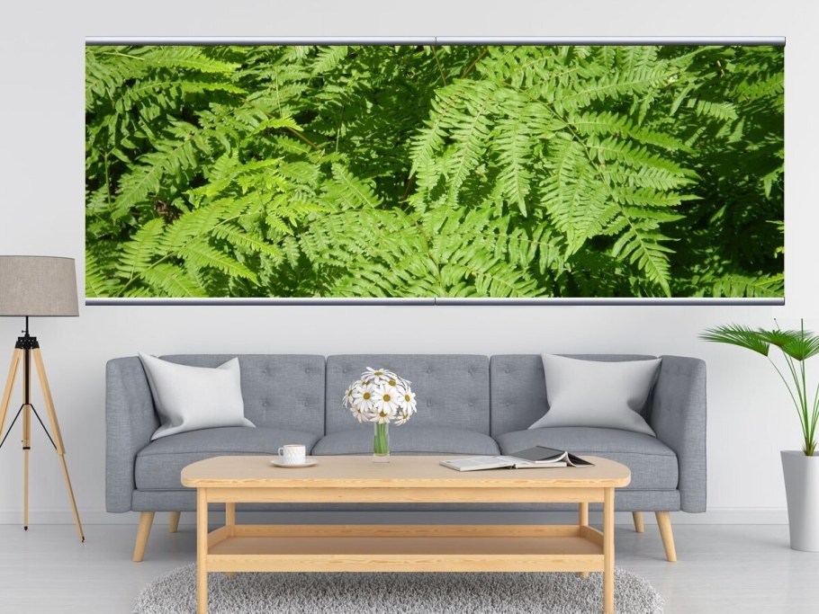 Панно с листьями в интерьере