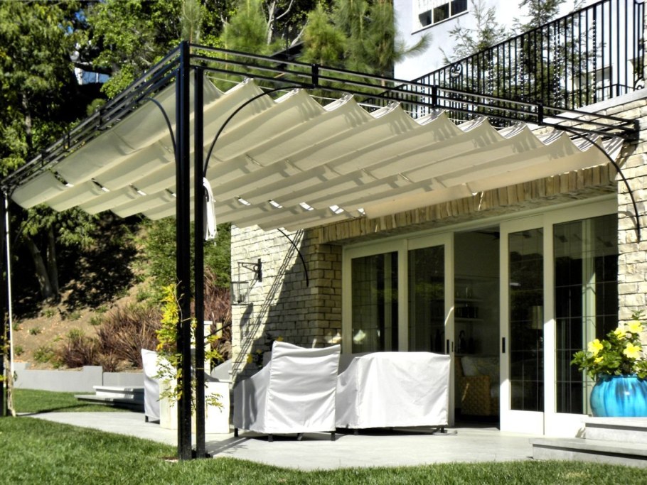 Навес с маркизой слайдер