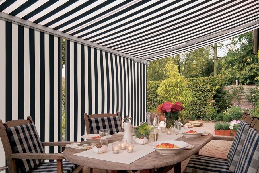 Защита от солнца на веранде