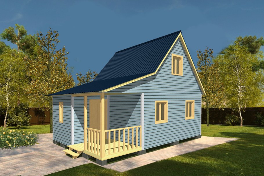 Каркасный дом 5 на 5