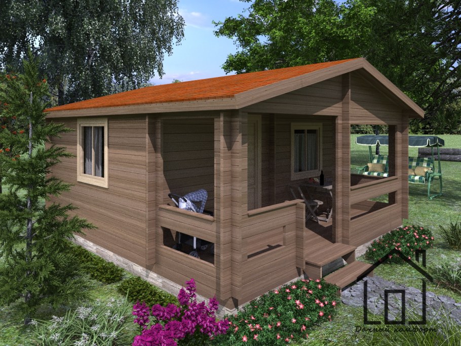 Баня 4 на5 из минибруса