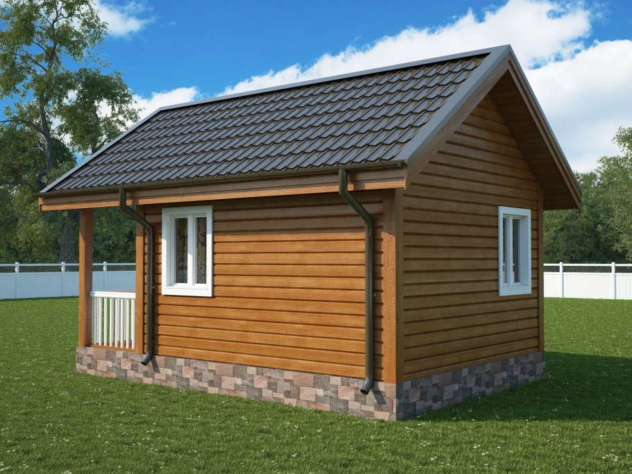 Дачный домик 6х4 одноэтажный