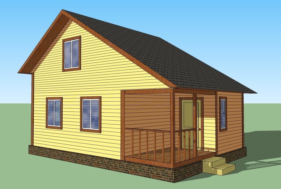 Дачный дом 6х5 проект
