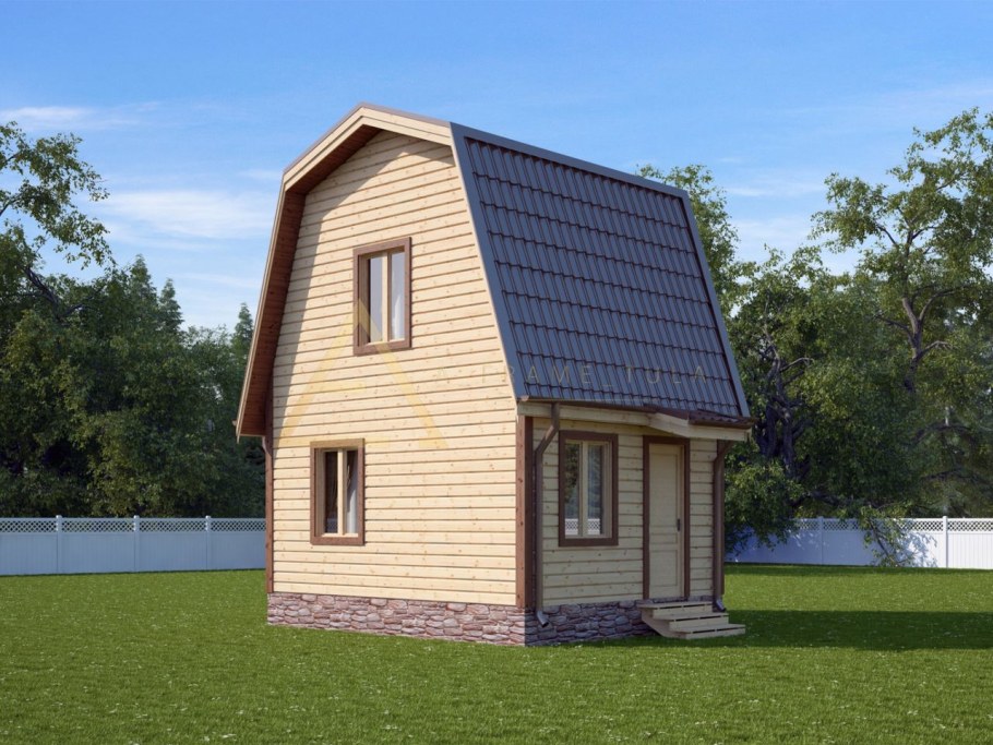 Дачный дом 5х5 Ярославич мансарда