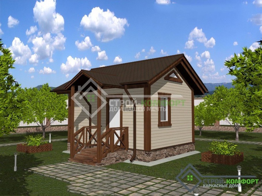 Каркасный дом 4х5