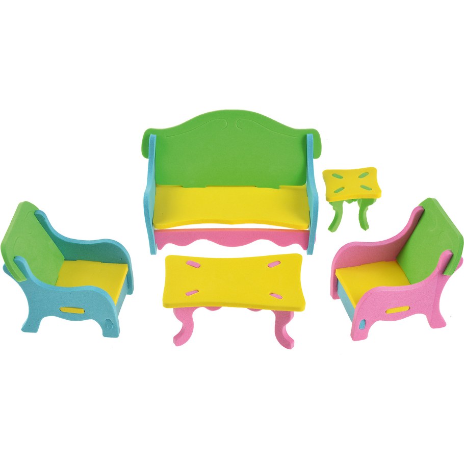 Математические пазлы мебель