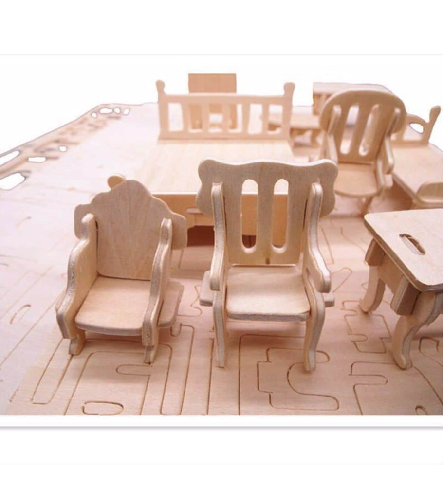 Модель деревянная сборная "мебель" p008