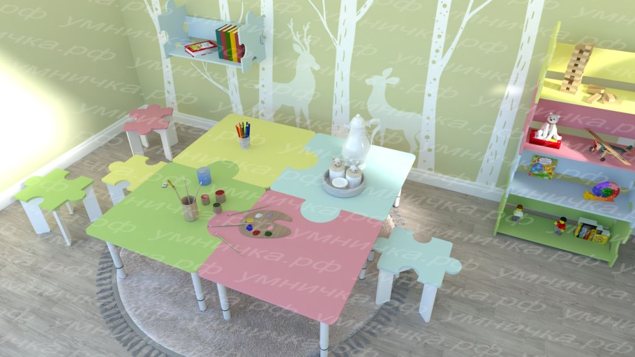 Человечек из пазлов объёмная