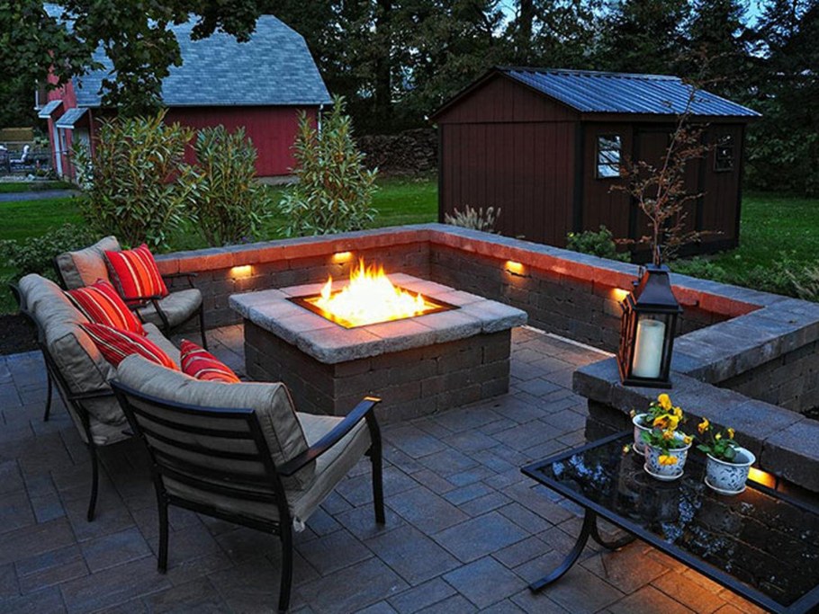 Пергола патио с мангалом