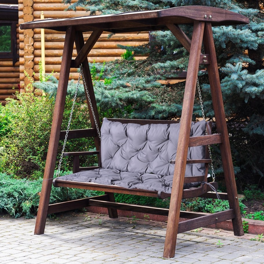 Красивые качели для сада