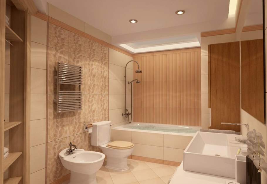 Отделка ванной комнаты и туалета