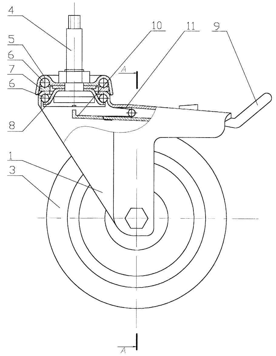 Колесная пара вагонетки ВГ-4.5