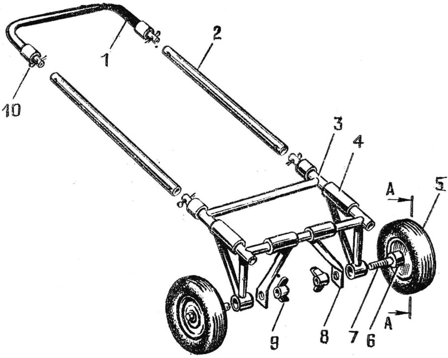 Стояночный тормоз колеса тележки чертеж