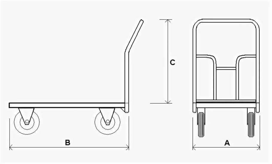 Тачка строительная двухколесная ХОУМПРОФИ WB 6418 чертежи