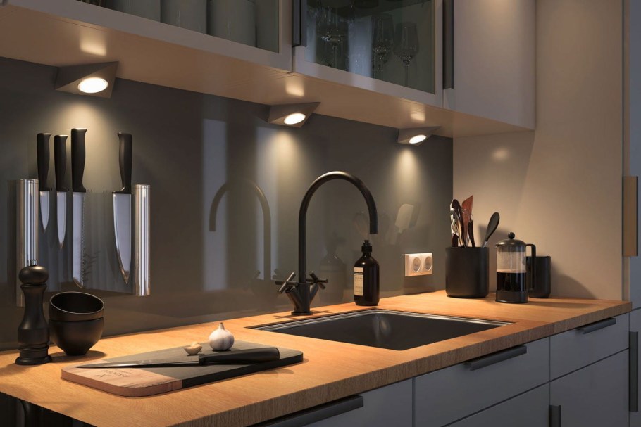 Светильник g4 накладной мебельный