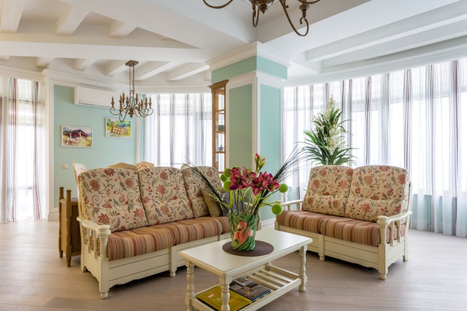 Гостиная в стиле Прованс