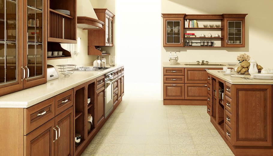 Стенка Бианка из массива дуба